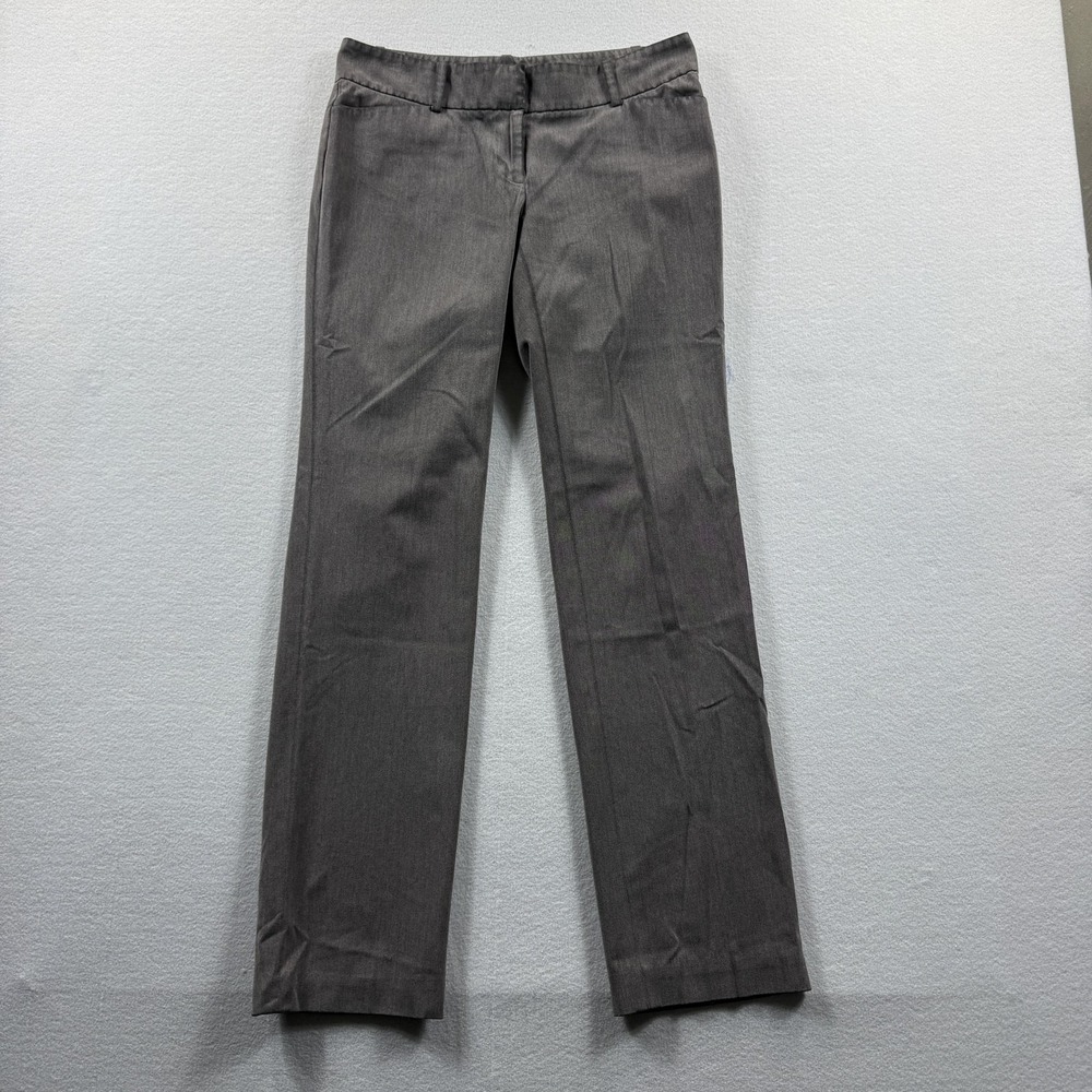 Ann‎ Taylor Pants Womens 2 Gray Dress Slacks Straight Leg Stretch Work Office